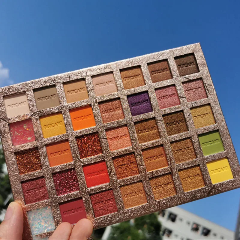 

35 color Eyeshadow Palette Unicorn Pearl Glitter Sequins Matte Earth Color Mashed Potatoes Color Professional cosmetics