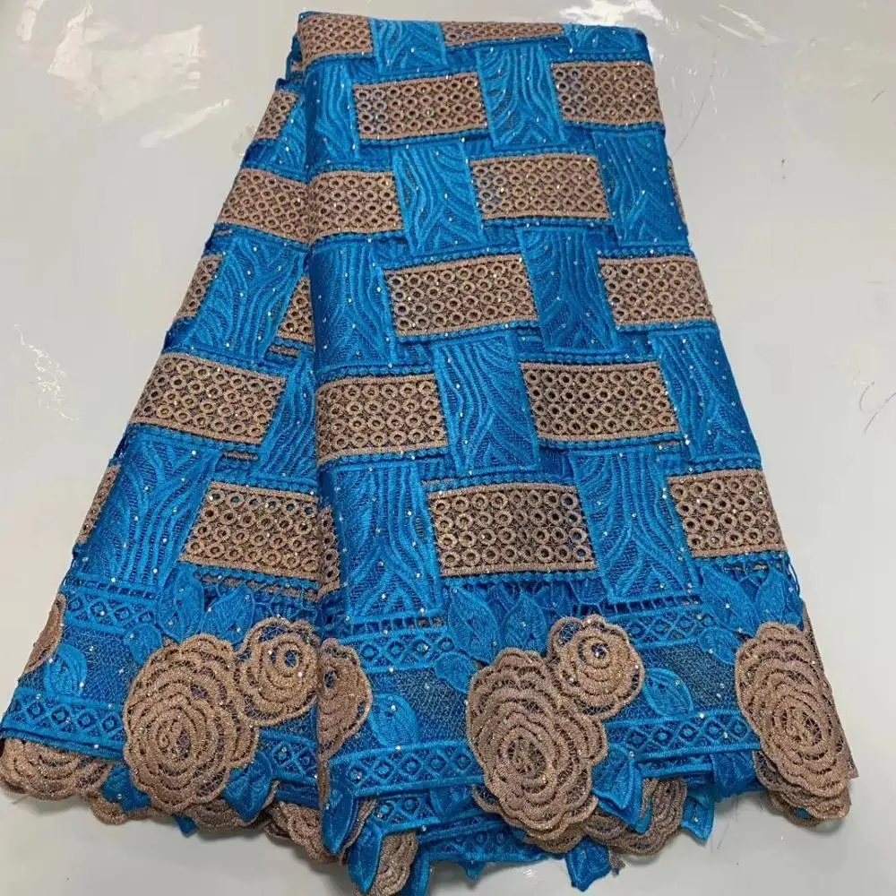 Гипюровая швейцарская водостойкая кружевная ткань африканские кружевные