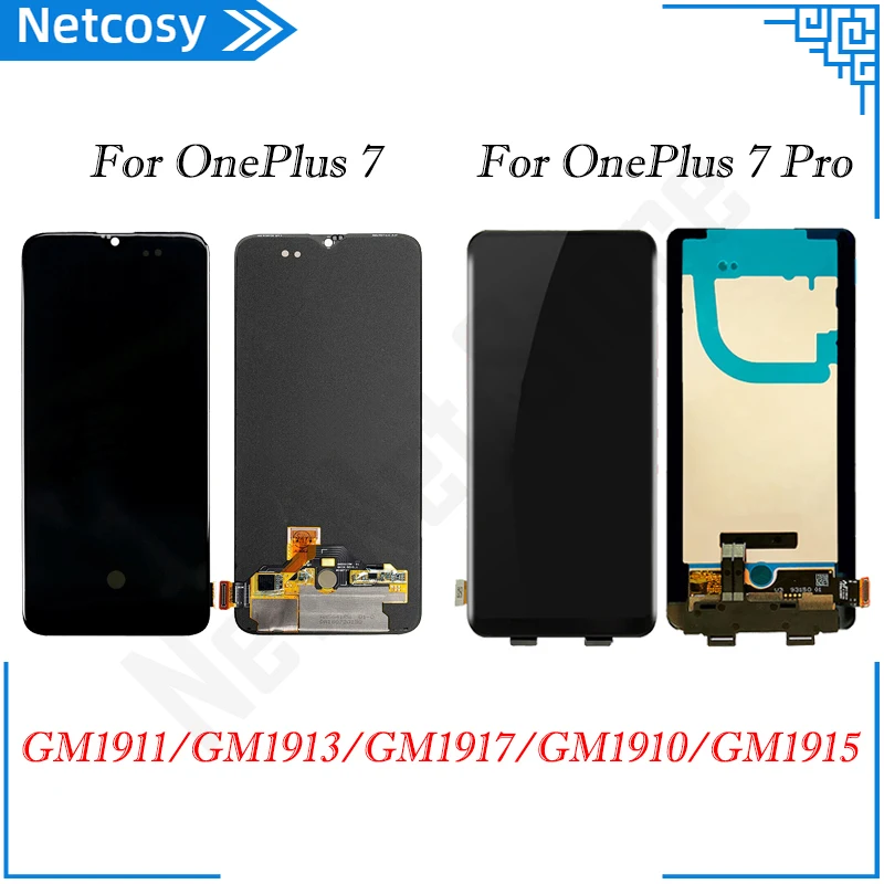 ЖК дисплей с сенсорным экраном и дигитайзером в сборе для OnePlus 7 7Pro 7T 7tpro запасные