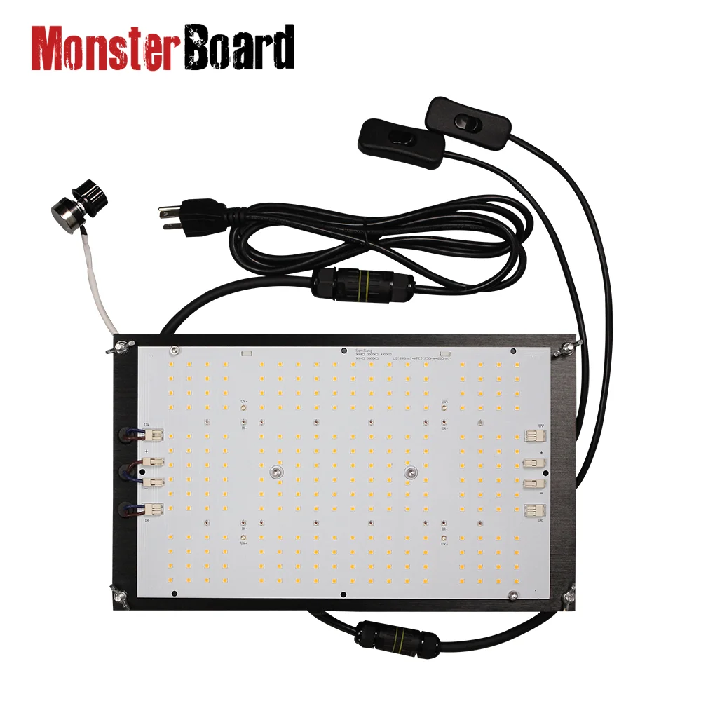 

120w monster board v4 plus samsung lm301h cree ir 660nm lg uv led grow lights for indoor green house grow 3000k/3500k