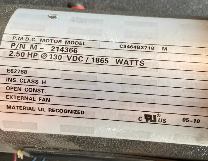 Быстрая доставка двигателя постоянного тока для беговой дорожки Модель: C3464B3718 P/N