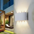 Nordic настенный светильник светодиодный Алюминий для дома и улицы с крышкой вверхвниз настенный светильник современного дома светильник ing 4W 6W 8W 12W теплый светильник белый светильник белого цвета