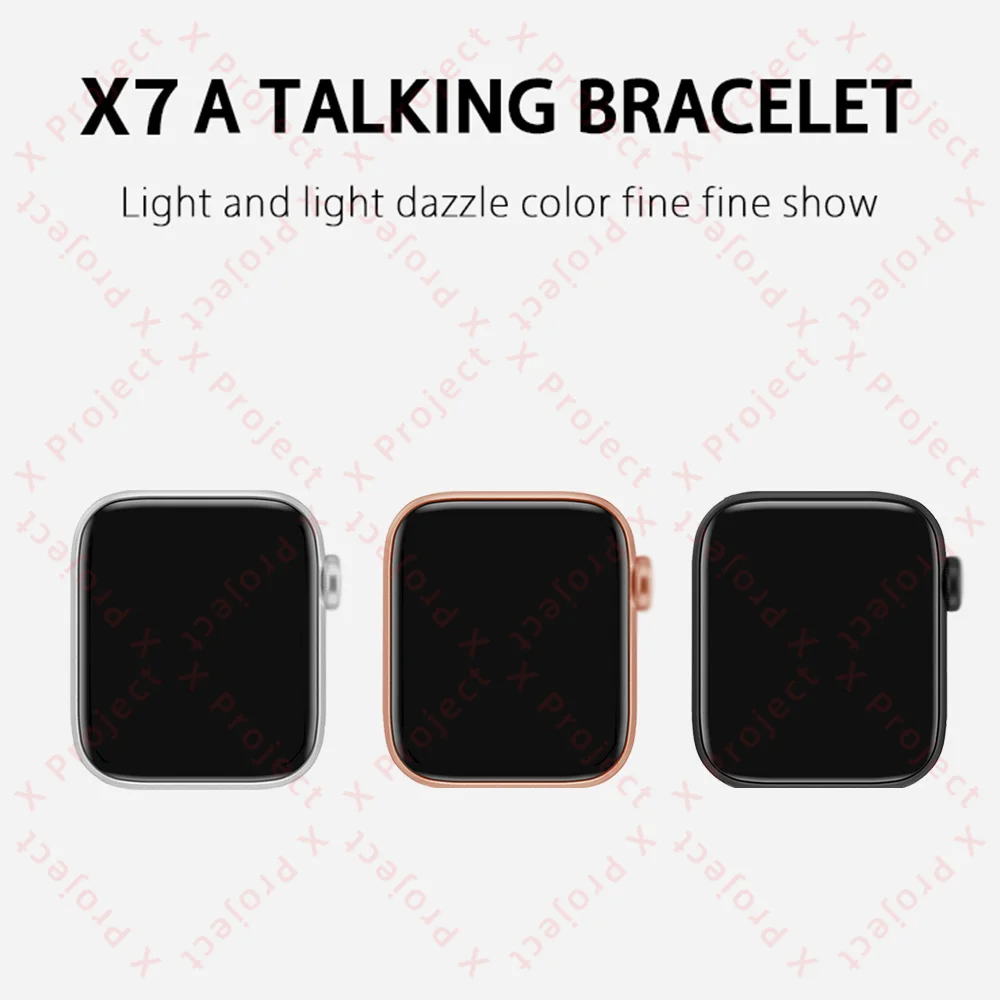 iwo x7 smart watch for men women support bluetooth call heart rate pedometer smartwatch watches series 6 pk iwo 10 x6 w26 t600 free global shipping