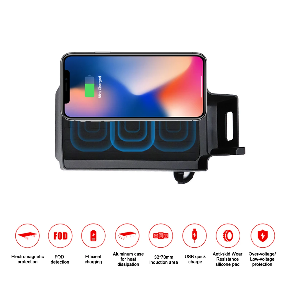

Aotsr QI Wireless Car Charger For Audi Q3 2016+ Intelligent Infrared Fast Wireless Sensitive Charging Phone Holder Trustworthy