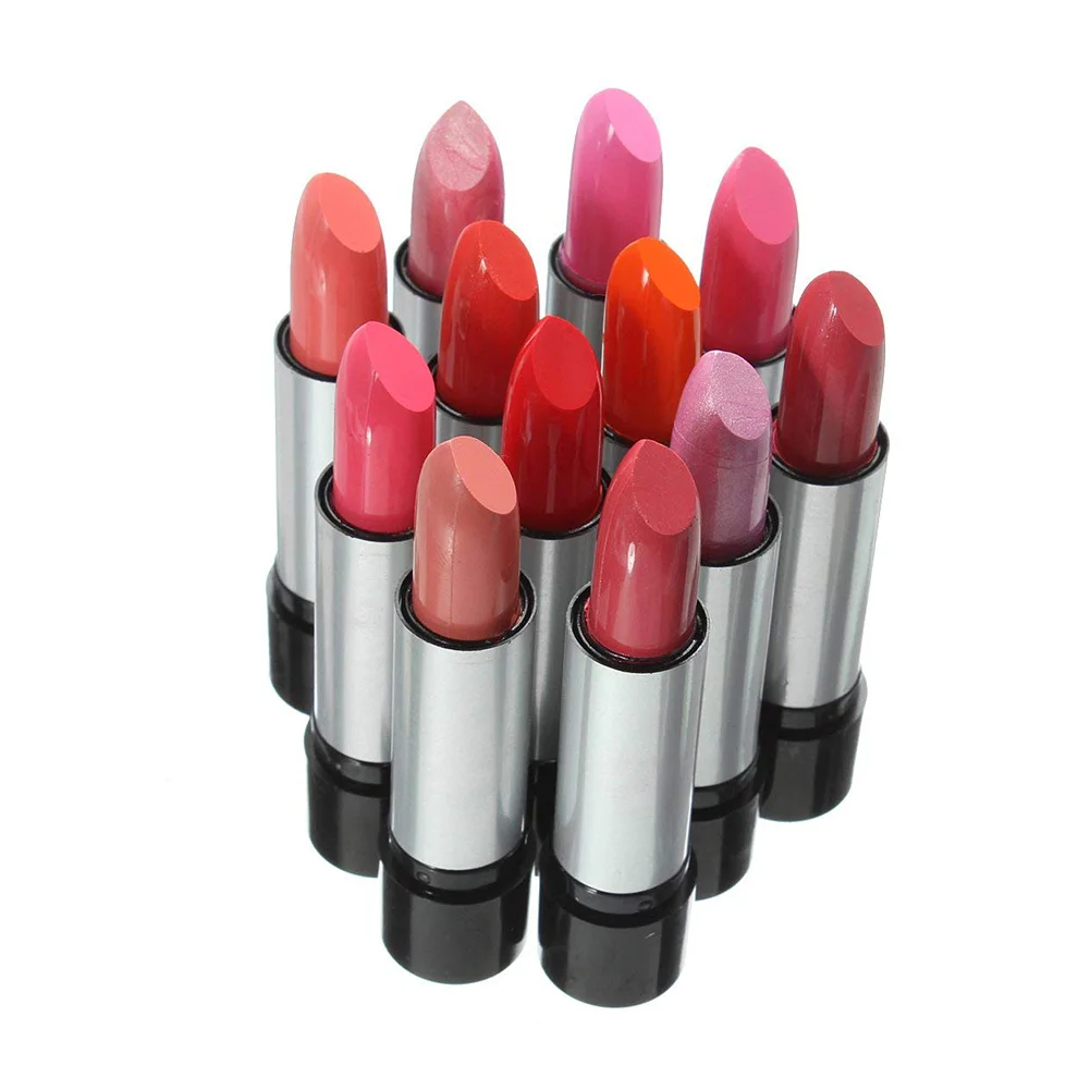 

12 Pcs Lipstick Set 12 Color Matte Liquid Lip Gloss Waterproof Long Lasting Lipstick Not Afraid of Kissing Drinking Swimming