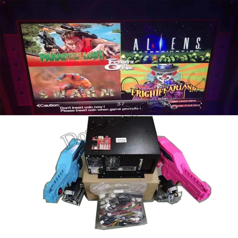 Имитатор инопланетянина 4 в 1 стрельба по пришельцам пулемета страшная земля