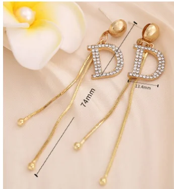 Взрывов S925 наборе серебристых спиц из Модные Джокер с длинной бахромой серьги