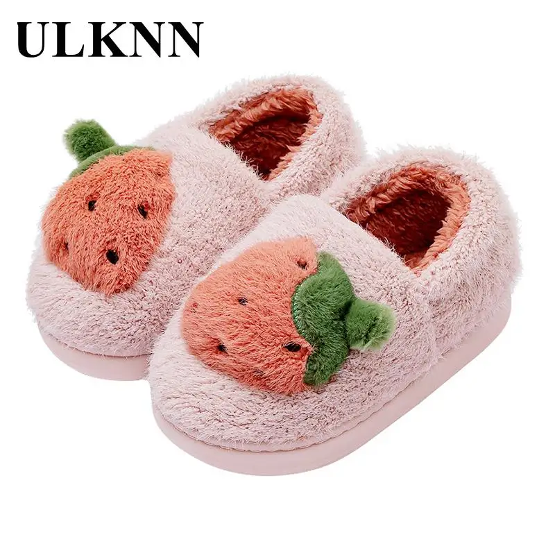 

Children Indoor Cotton Household Shoes Infant Indoor Slippers Children Boy Baby Girls Warm Plush Slippers