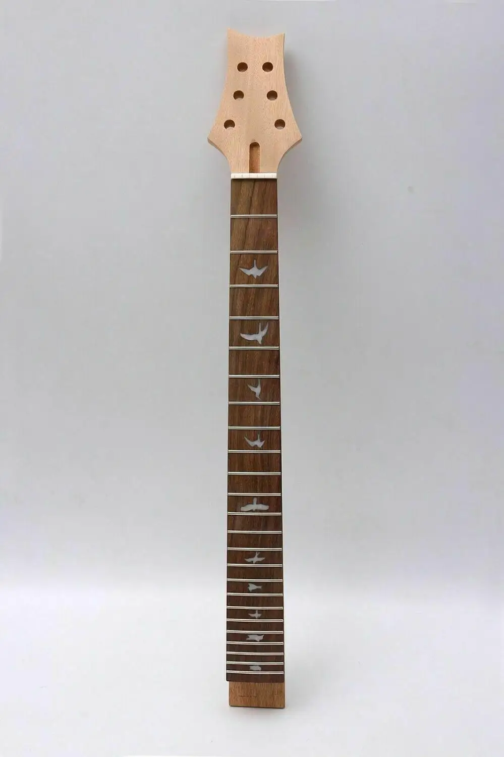 

Unfinished Guitar Neck 24fret 24.75inch Mahogany Rosewood Fretboard Bird Inlay