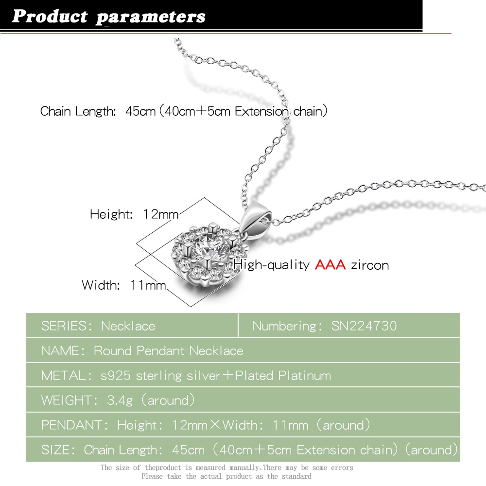 Новинка Настоящее 100% Стерлинговое Серебро S925 пробы хорошее ювелирное изделие