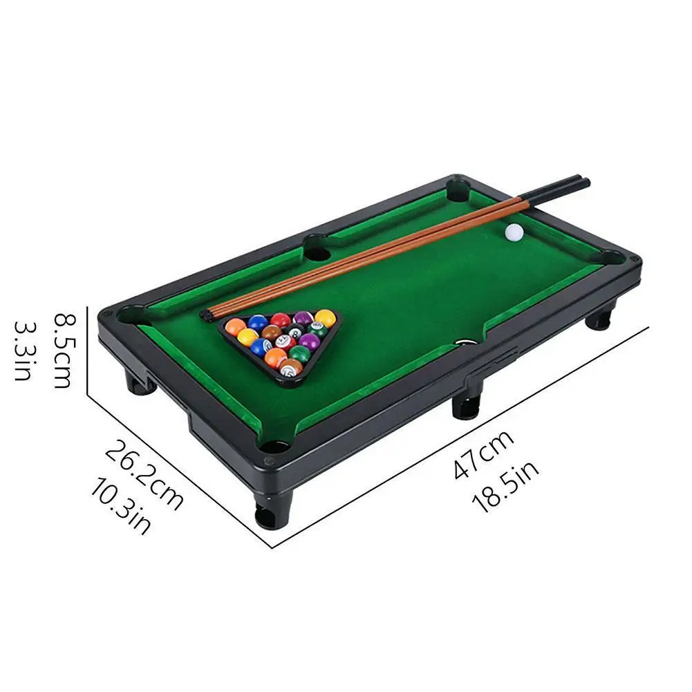 

Billiard Table Novelty Mini Desktop Pool Table Billiard Pool Children Ed Interaction Plastic Parent-child Tabletop Set Game M5D2