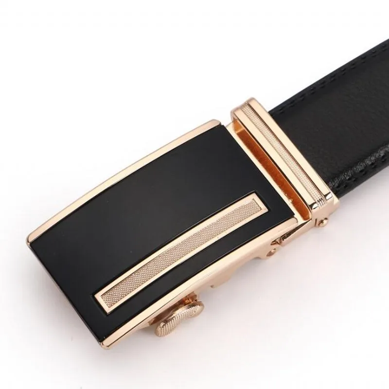 Ремень из натуральной кожи мужской винтажный пояс в деловом стиле с