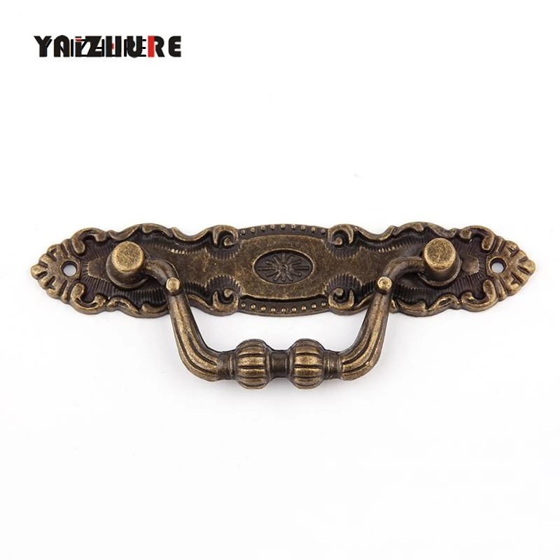 1 шт. 104 мм шкафы шкаф выдвижная дверь бронзовая ручка антикварная арт мебельная