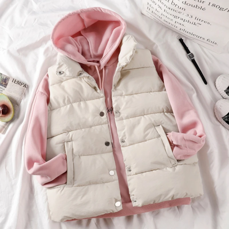 

Женский жилет без рукавов, с карманами и пуговицами, размеры 2XL