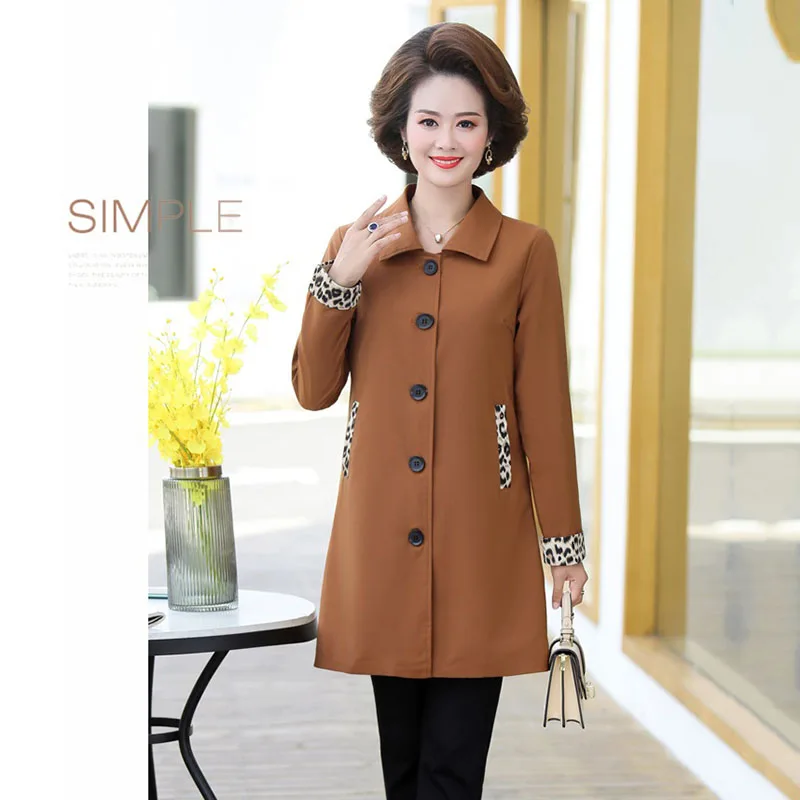 5XL размера плюс женская Тренч Новинка Сезон весна осень Однобортное пальто для