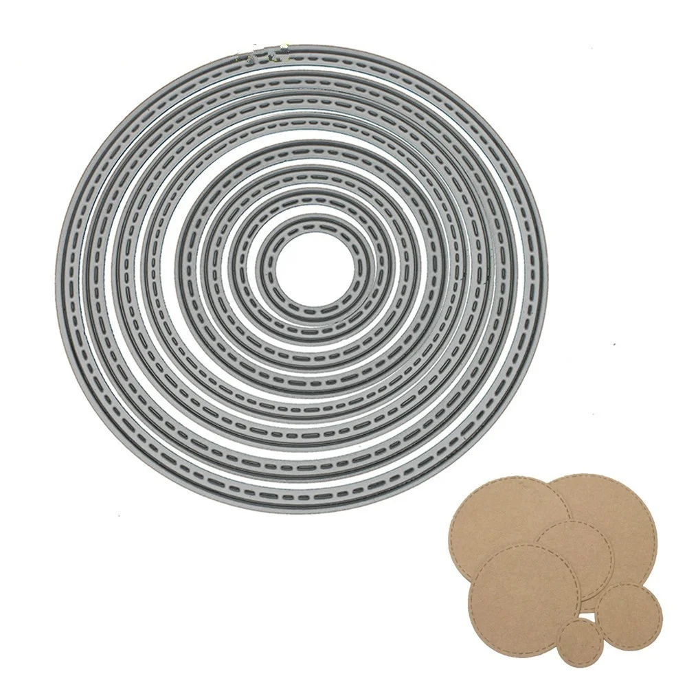 8 шт. круглый кулон покрытый металлический Трафаретный вырубной штамп трафарет