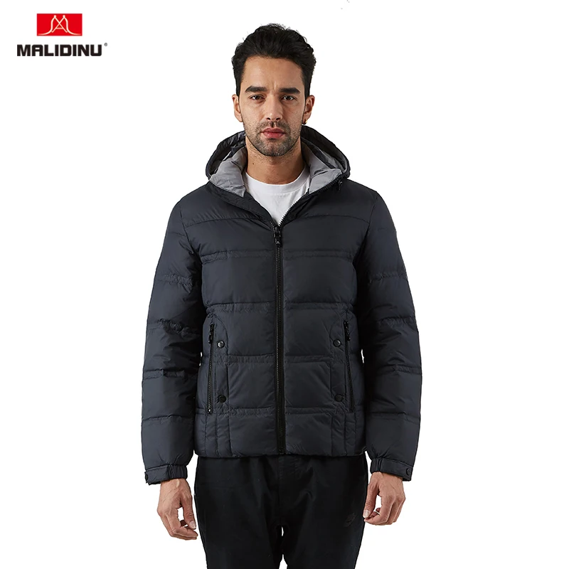 MALIDINU 2022 Men Down Jacket Winter Down Coat Parka Brand Thick Warm Winter Jackets Mens Duck Down Jacket Men Outwear -30C