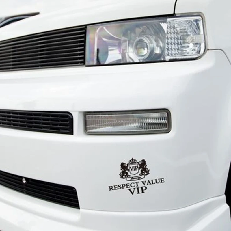 Noizzy автомобильная Виниловая наклейка с уважением для авто Светоотражающая на