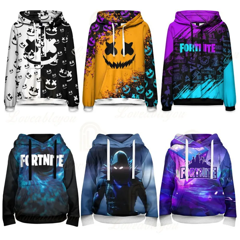 

2022 Battle Men and Women Sweatshirt Victory Cartoon Tops Baby Clothes 8 To 19 Years Kids Game Hero 3D Boys Girls Hoodie