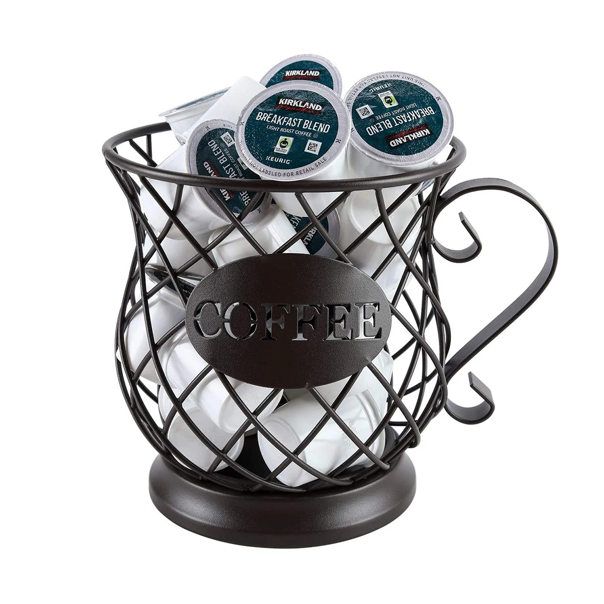 Кофейная чашка корзина для фруктов контейнер хранения с боковой ручкой кухни