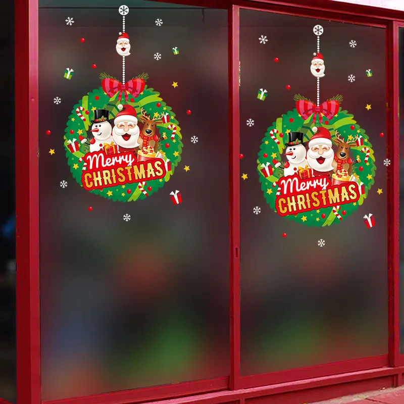 DIY наклейка на стену рождество рождественский шар из цветов для спальни гостиной