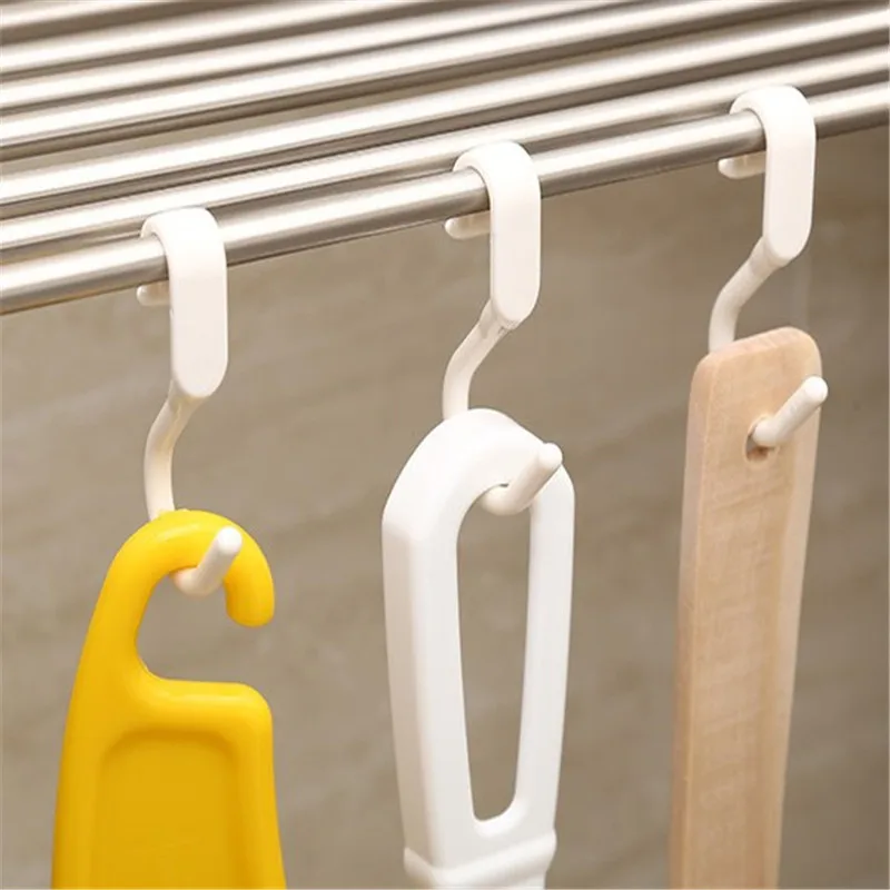 10 шт./лот многофункциональная s-образная вешалка для кухни ванной комнаты