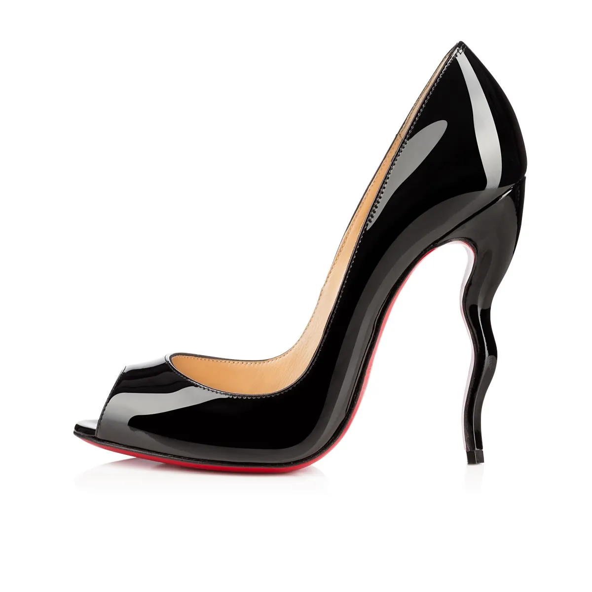 

Luxury Pumps Sexy Platform Clear Women High Heels 10cm Red Bottom Ladies Mules Wedding Party Shoes Sandals 35-44