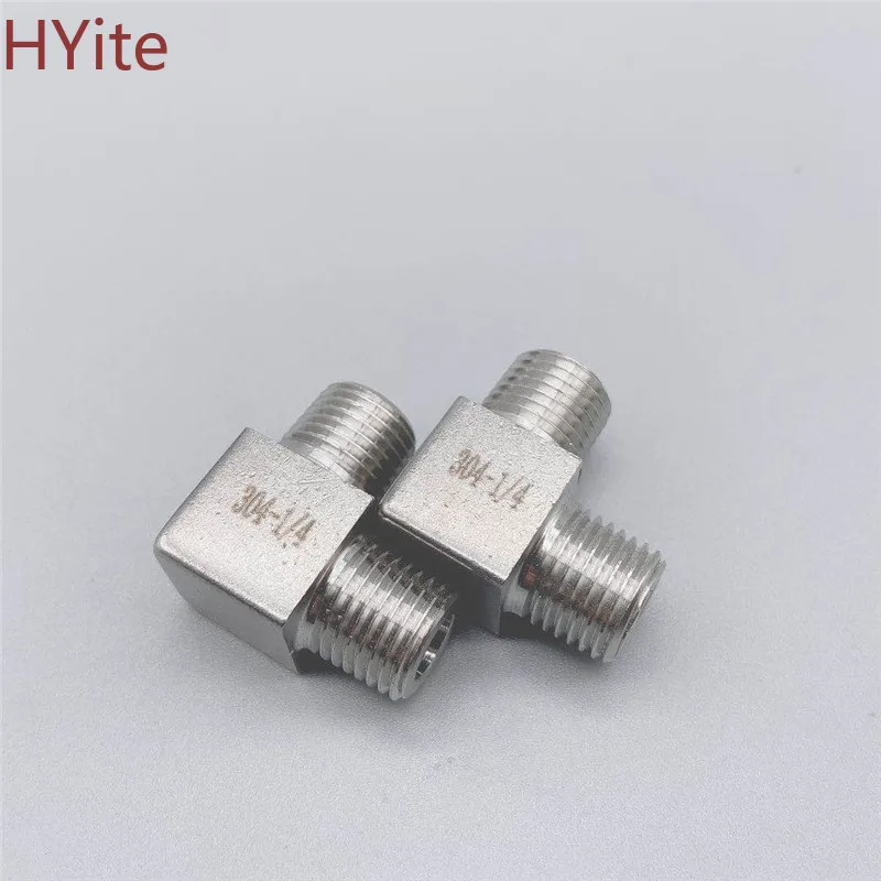Прямоугольный преобразователь высокого давления 1/8 дюйма 1/4 3/8 1/2 BSPT штекер 90