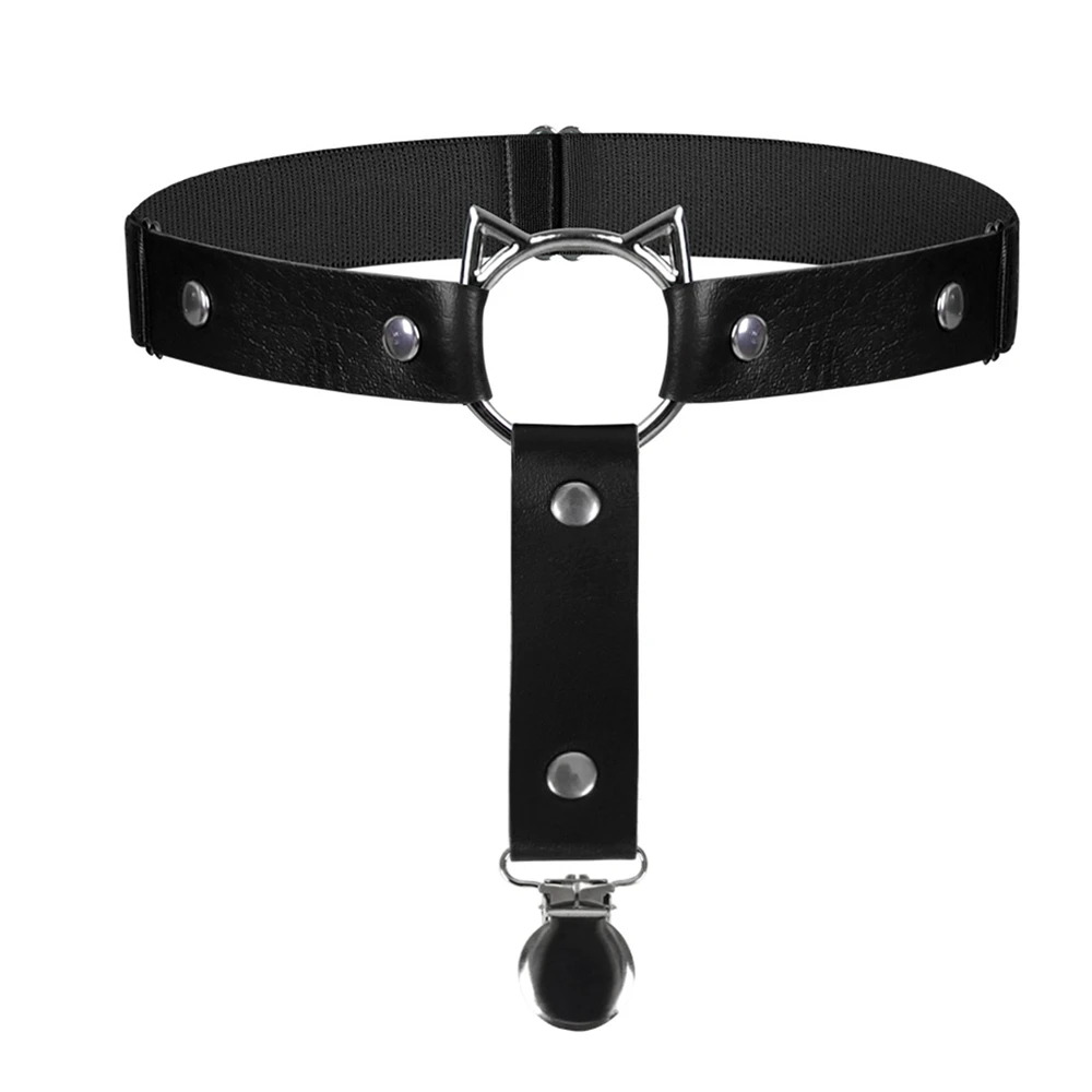 Сексуальные кожаные чулки с зажимом 1 шт. рандомный ремень в стиле Харадзюку