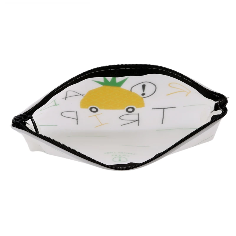 

Cosmetic Bag Make Up Organizer Wash Kit Makeup Case Storage Pouch Transparent Travel Ladies Women Zipper Fashion Pillow Fruit