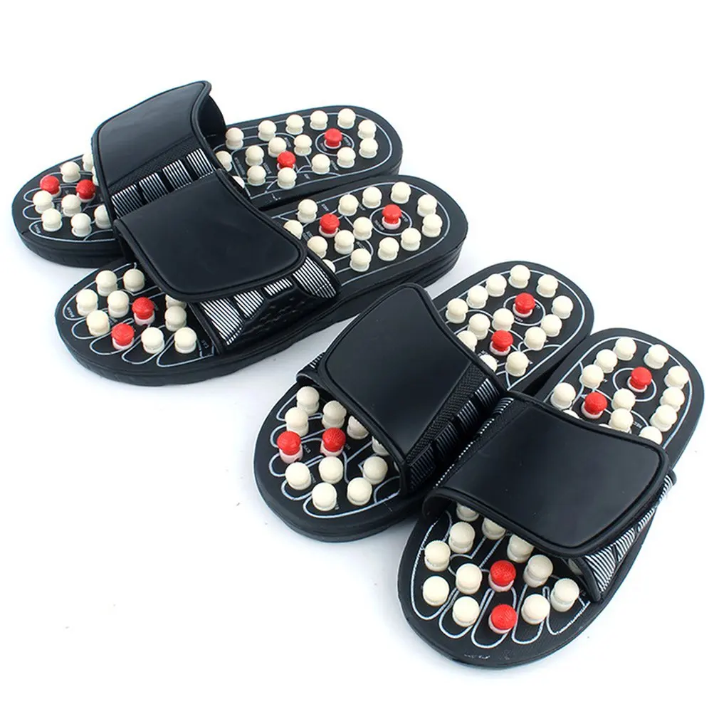

A Pair Of Men'S And Women'S Massager Foot Slippers For Healthy Acupuncture Relaxation Reflex Stress Sandals Foot Massage Shoes