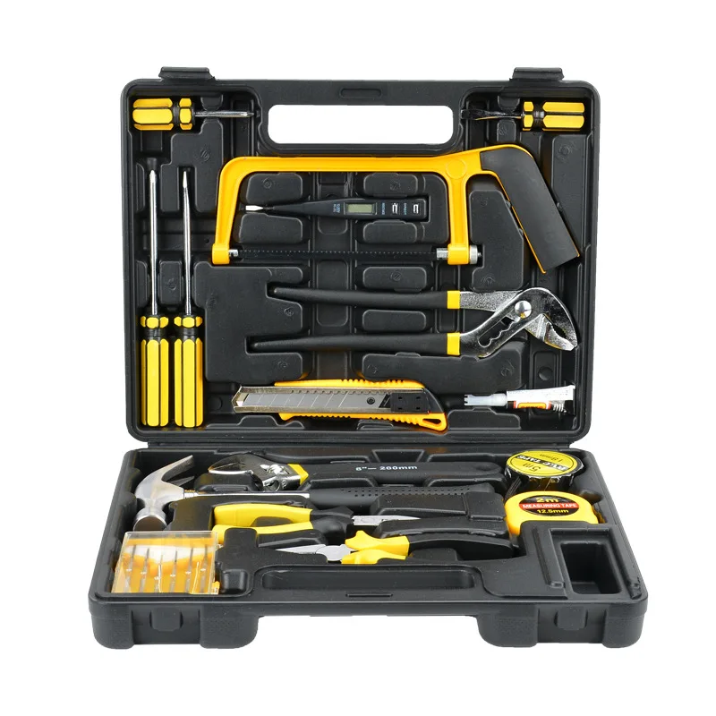 

Carbon Steel Tool Box Professional Electrician Storage Hard 22 Pieces Tool Box Household Boite A Outils Household Items EK50TB