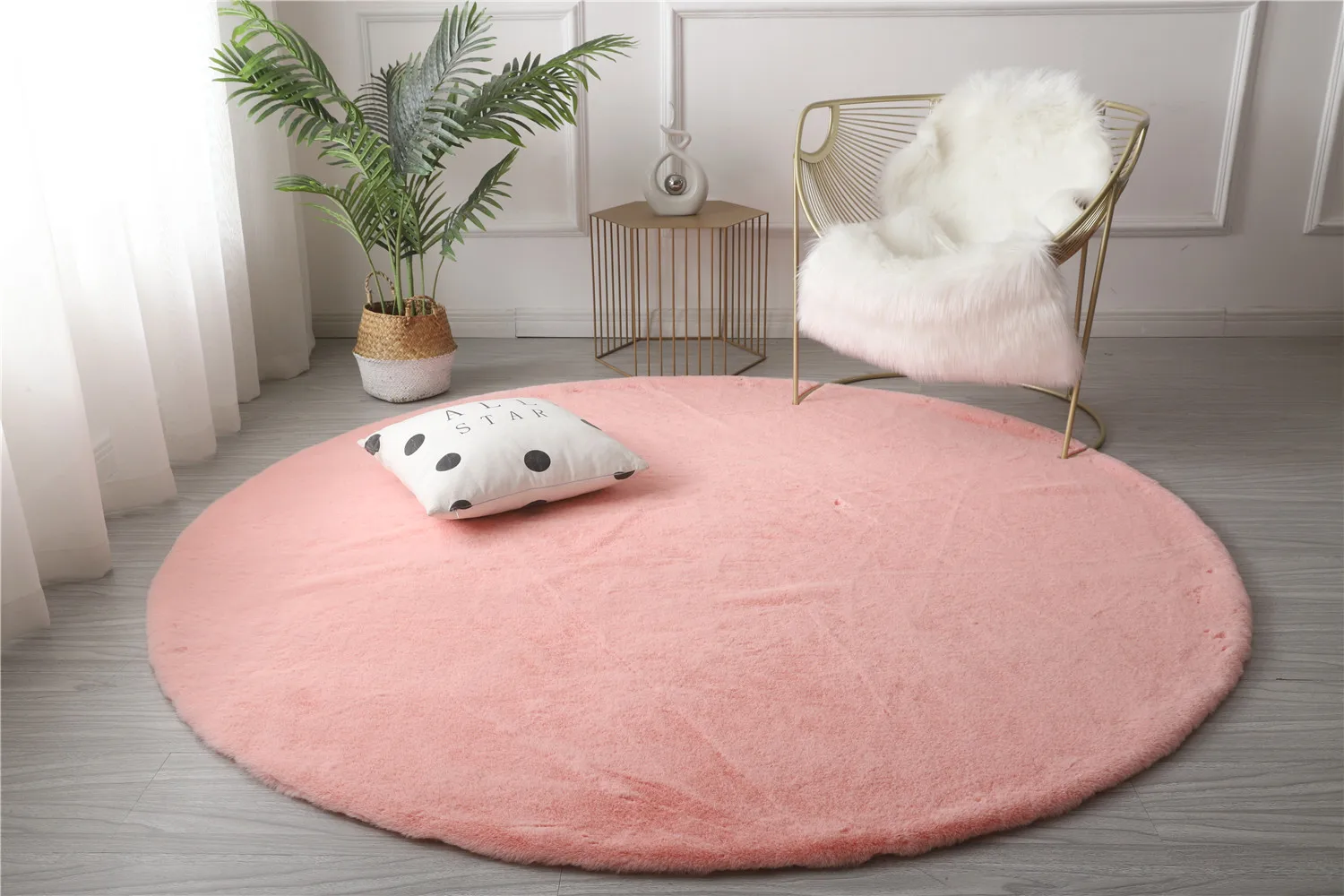 Супермягкий плюшевый ковер из искусственного меха кролика Детский мохнатый