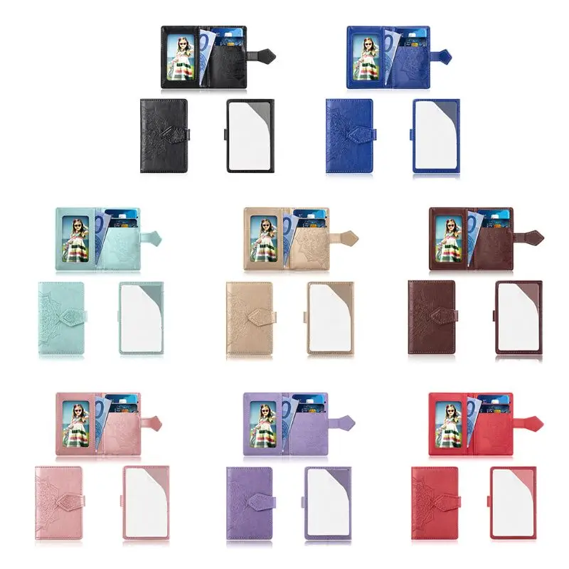 

Fashion Embossed Flower Adhesive Credit Card Pouch Case Pocket Sticker Phone Stand Holder Wallet