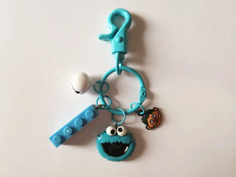 

Sesame Street Red Elmo Keychain Cute Cartoon Plush Dolls Backpack Pendant Bag Decoration Car Key Accessories Keying Hot Sale New