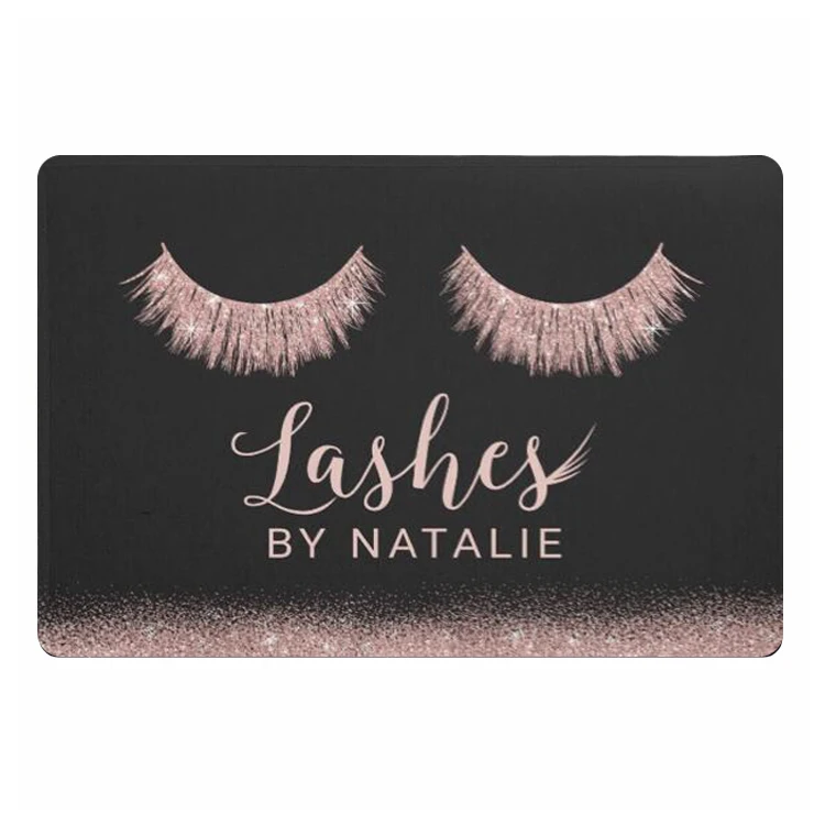 Накладные ресницы розового и золотого цвета с блестками на заказ Придверный