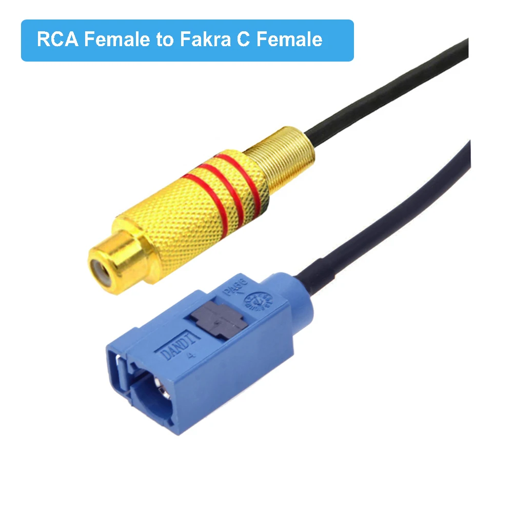 Коаксиальный Fakra C штекер-штекер RCA штекер GPS видеокабель адаптер для автомобиля