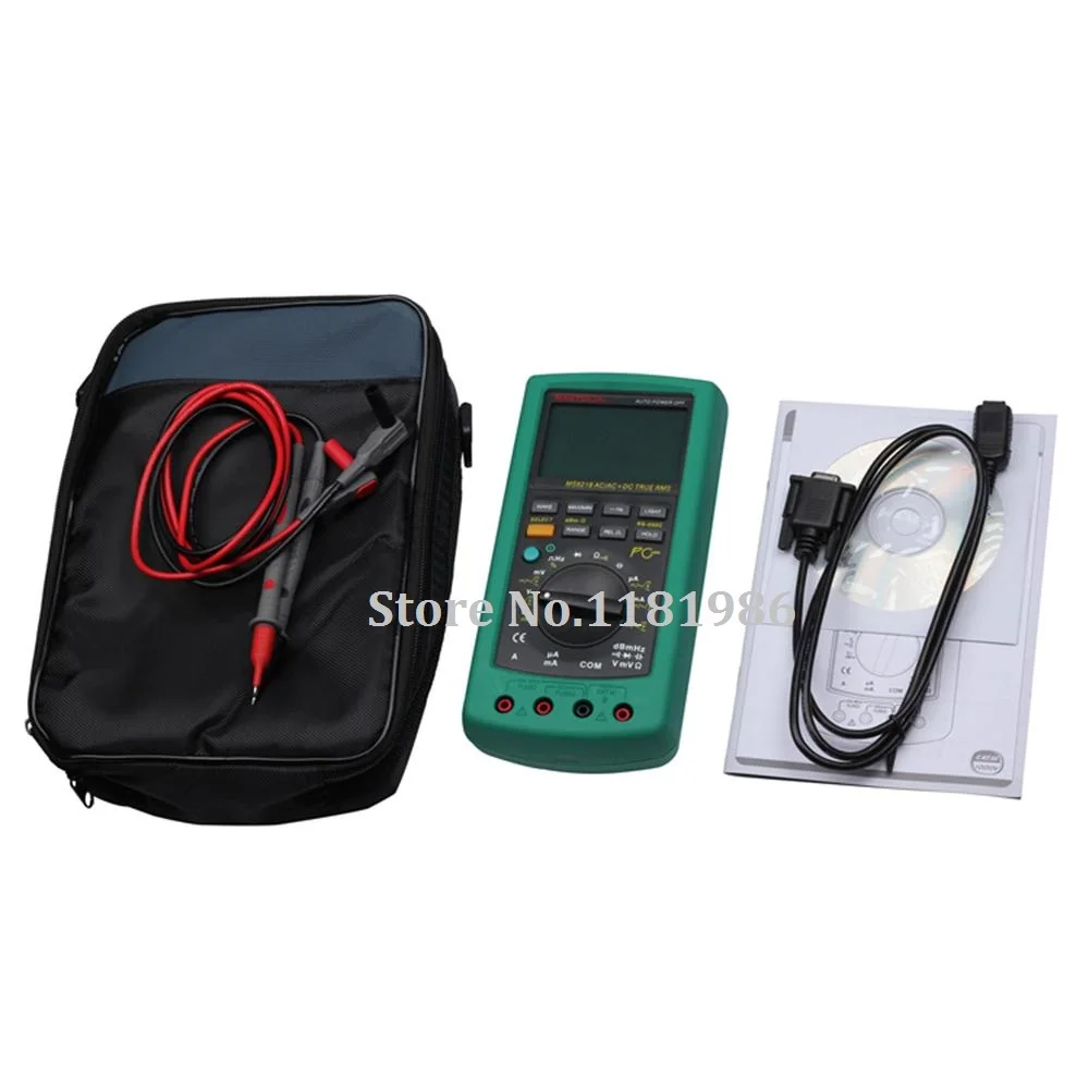 Цифровой мультиметр AutoRange MS8218 высокая точность функция True RMS ПК USB 50000 отсчетов 5 1/2