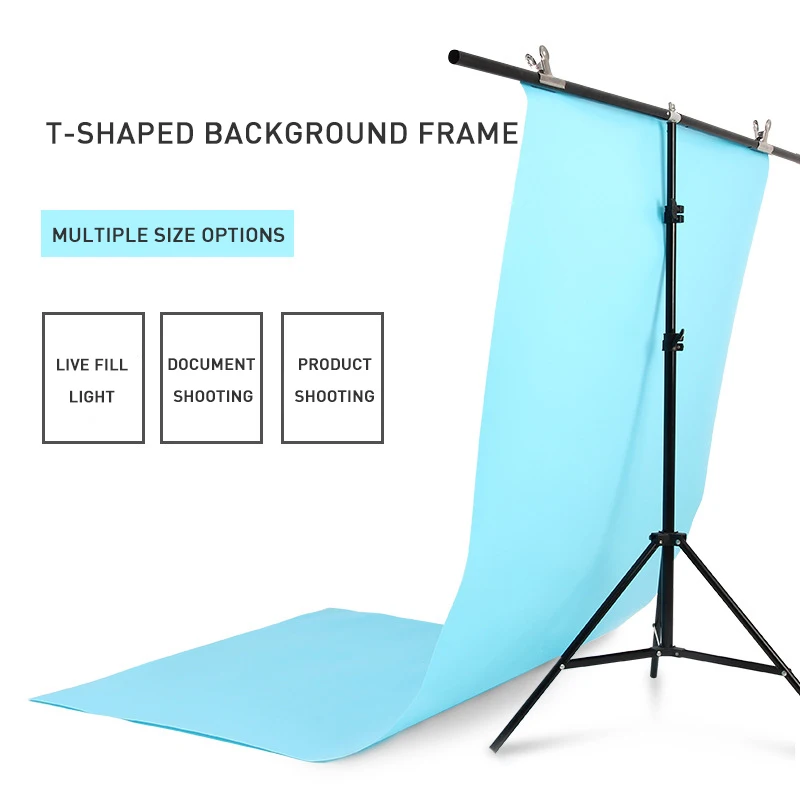 Т-образный регулируемый металлический фон для профессиональной фотосъемки