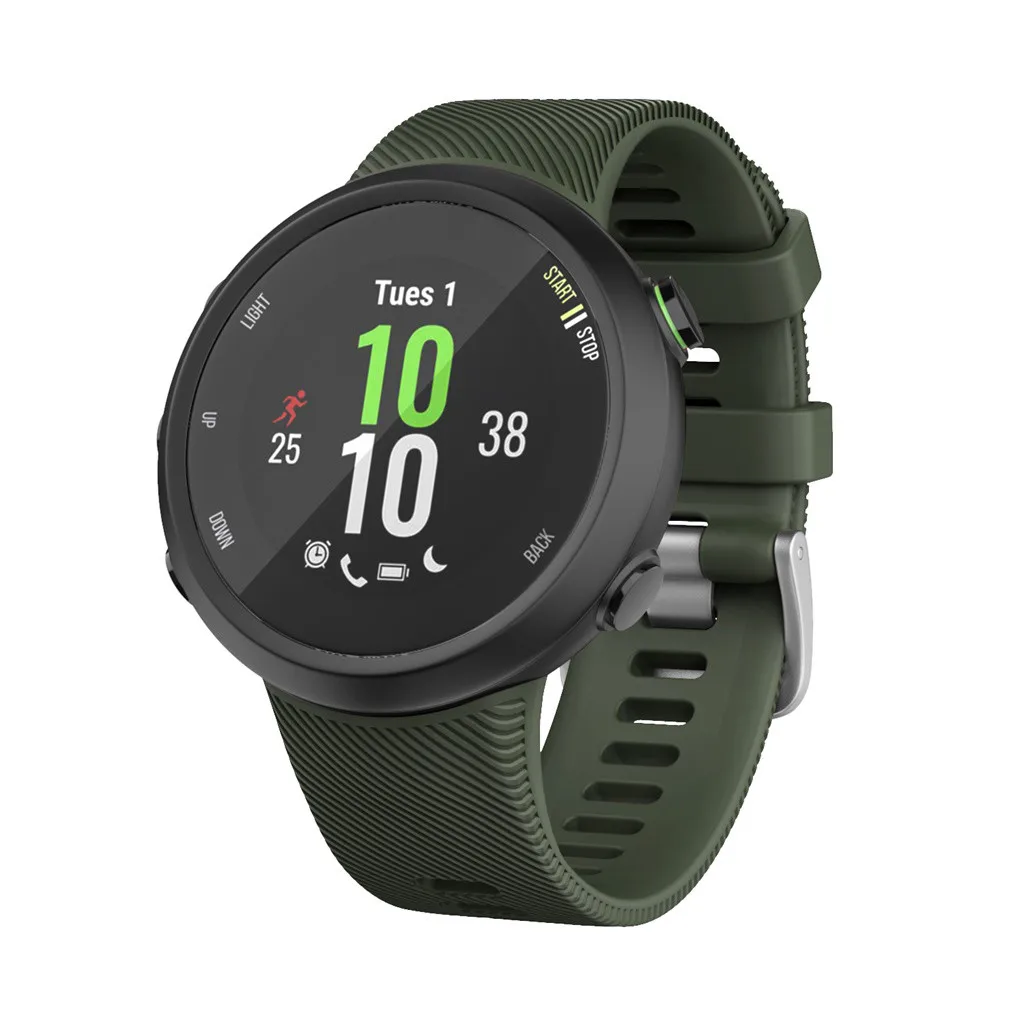 Для Garmin Forerunner 45 45S спортивный мягкий силиконовый сменный ремешок для наручных часов Смарт-часы носимые Аксессуары#1019