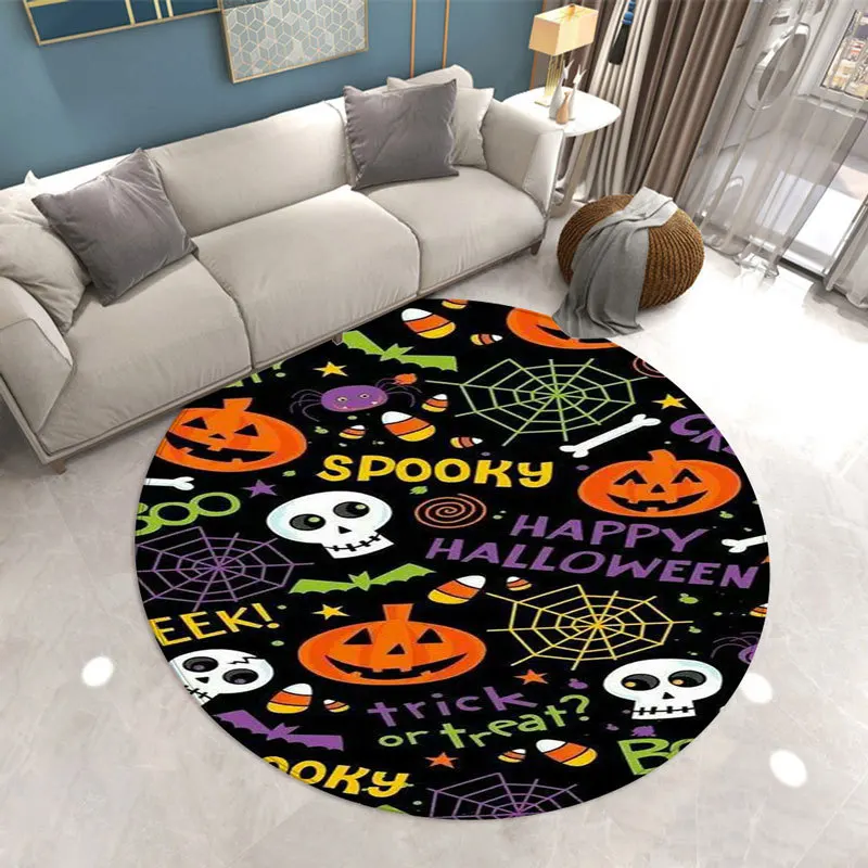 Коврик с черепом современный круглый ковер для гостиной коврики стульев на