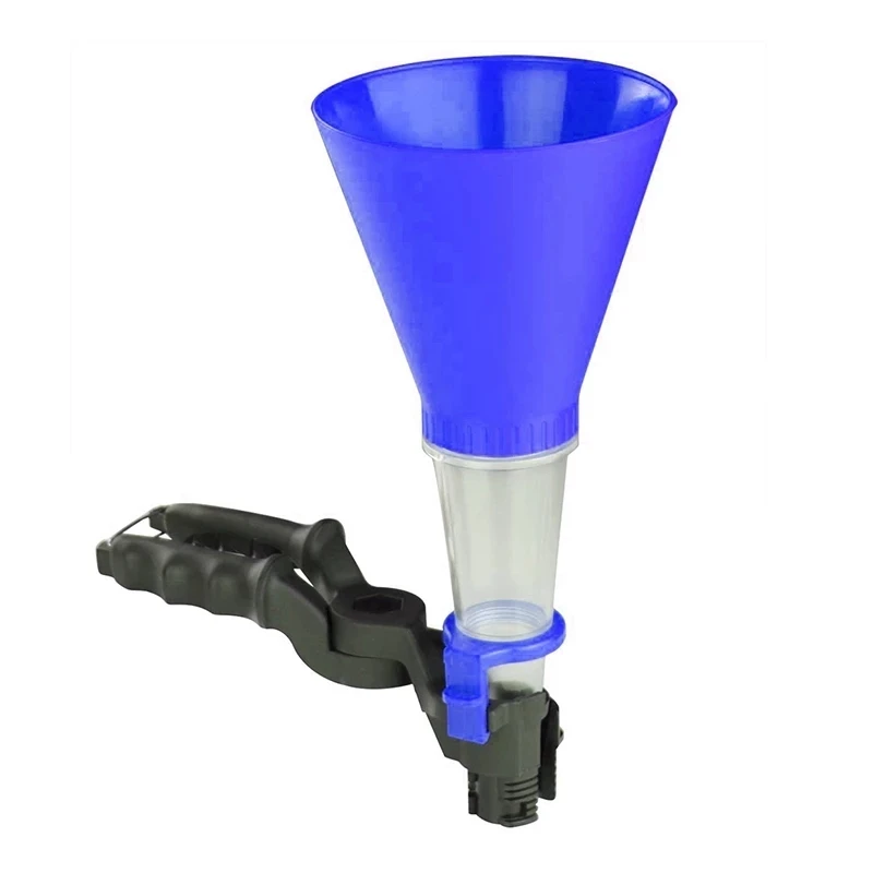 

Car Universal Engine Oil Funnel No-Spill Oil Funnel Adjustable Oil Funnel Adapters All in One Oil Funnel, Blue