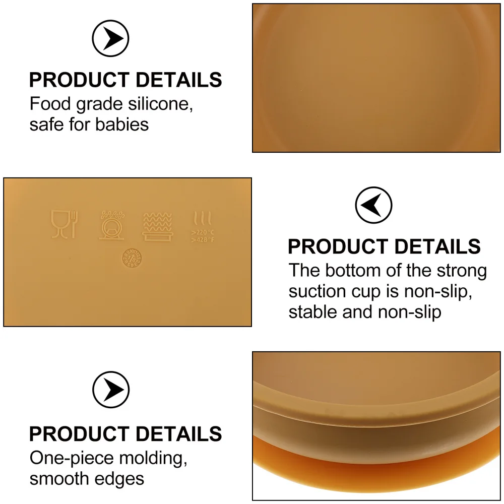 

Kids Eating Bowl Drop Resistance Silicone Bowl Food Container Suction Cup Bowl