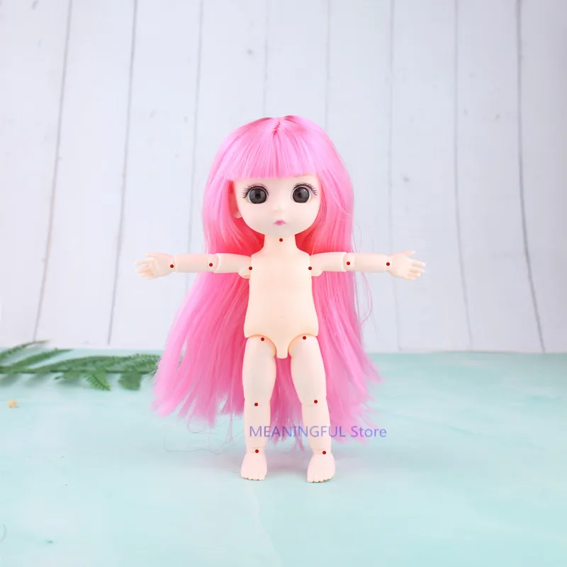 15 см каваи BJD Кукла одеваются игрушки случайная одежда доставка обувь девушка