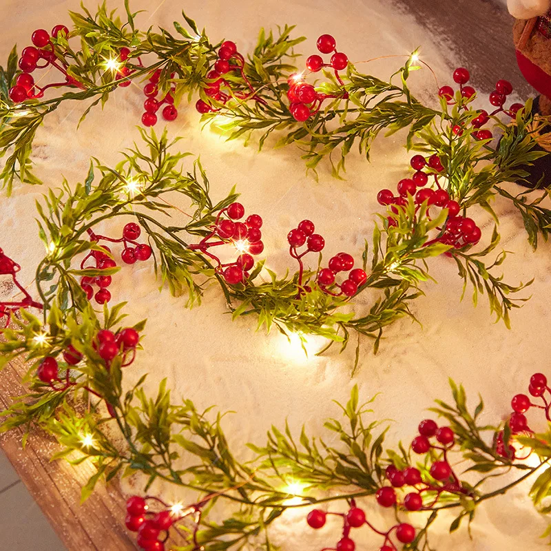 

Christmas Decorations, LED2m20 Lights, Rattan String Lights,small Colorlamp Pine Cones, Bells, Festive Party Atmosphere Dressing