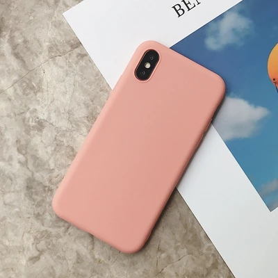 SD-4 Силиконовый чехол для iPhone 11 Pro Max, чехол из мягкого ТПУ, матовый цветной чехол для телефона s, чехол для iPhone 6 7 8 Plus 6S XS Max XR X Etui - Цвет: SD-4