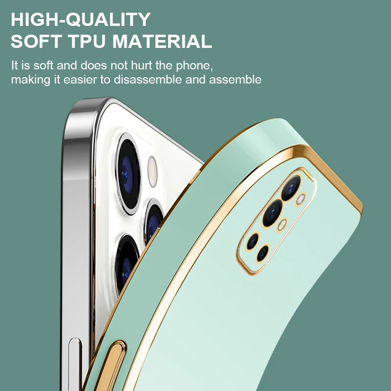 lovecom luxury plating square frame case for oneplus 10 pro 9 pro 9r t soft bumper shockproof phone case for one plus 8t cover free global shipping