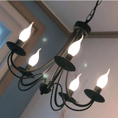 Арт салон бар люстра led канделябро лампа канделябр кантри детская комната люстры