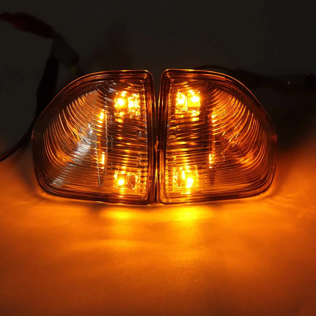 Прозрачный светодиодный указатель поворота бокового зеркала огни для Dodge Ram 1500 2500