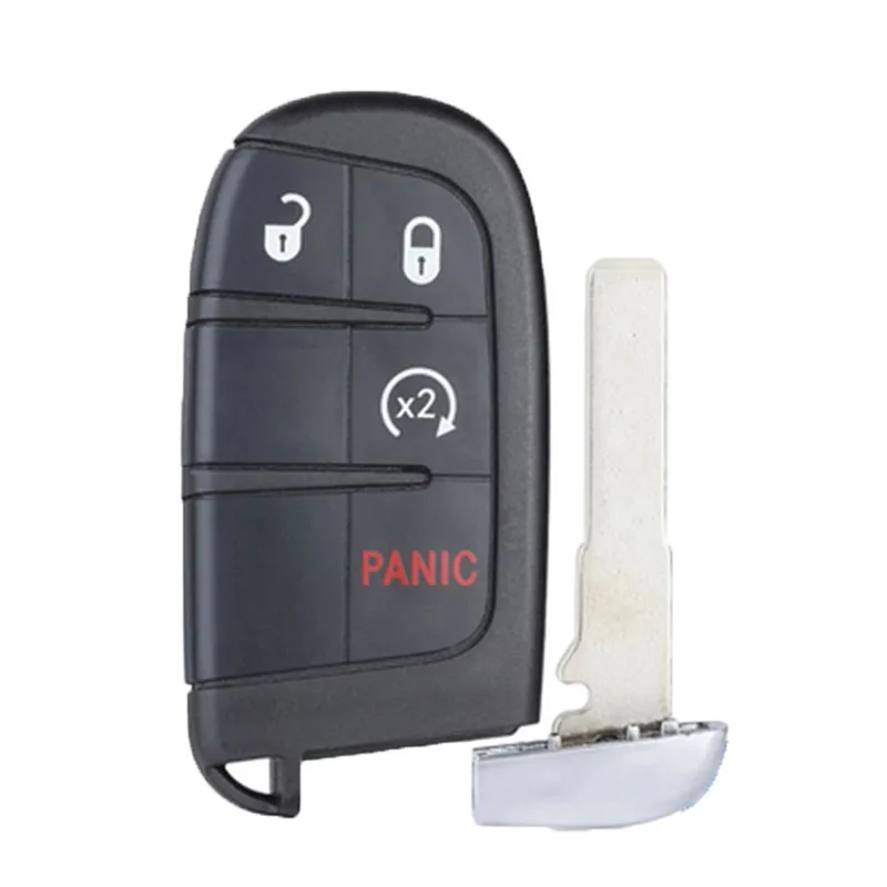 DIYKEY 433MHz ID46 Chip Replacement 4 Button Smart Remote Key Fob for Fiat 500L Jeep Renegade 2015-2018 FCC:M3N-40821302 - купить по